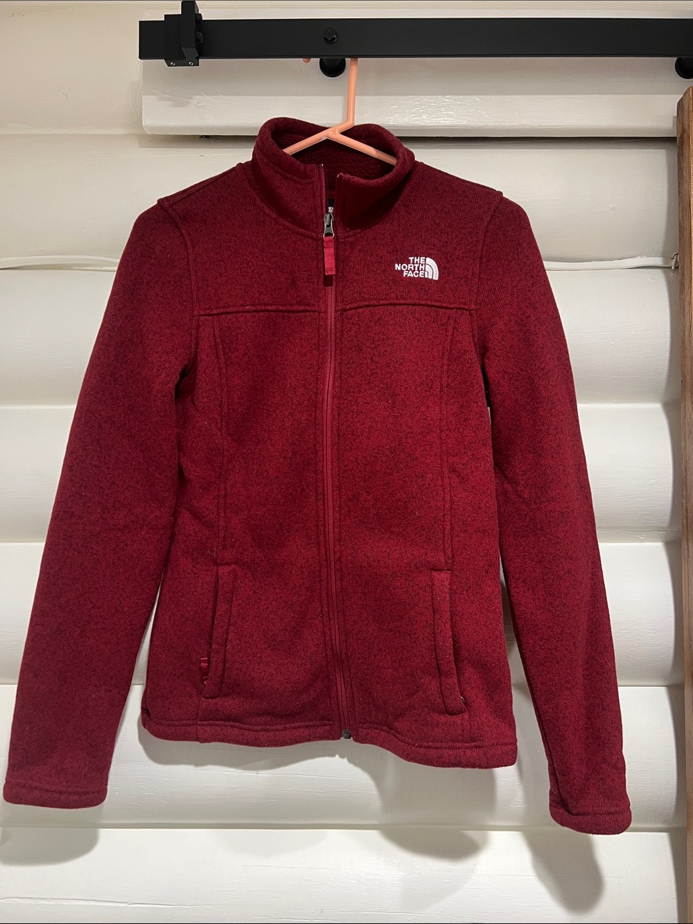 The North Face Women's Burgundy Full-Zip Fleece Jacket